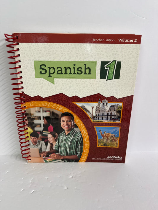 Spanish 1 Volume 2 Abeka Teacher Edition  Pre-Owned High School Spanish