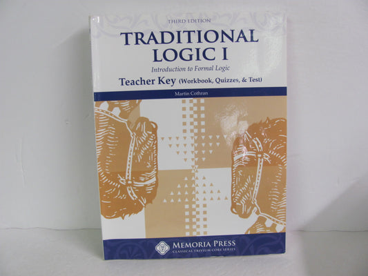Traditional Logic I Memoria Press Teacher Key  Pre-Owned Cothran Logic Books