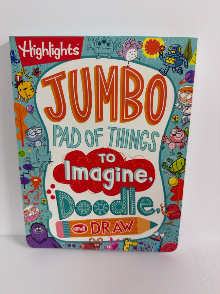 Jumbo Pad of Things to Imagine Highlights Workbook  Pre-Owned Art Books
