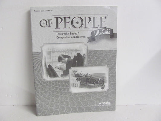 Of People Literature Abeka Quiz/Test Key  Pre-Owned 7th Grade Reading Textbooks
