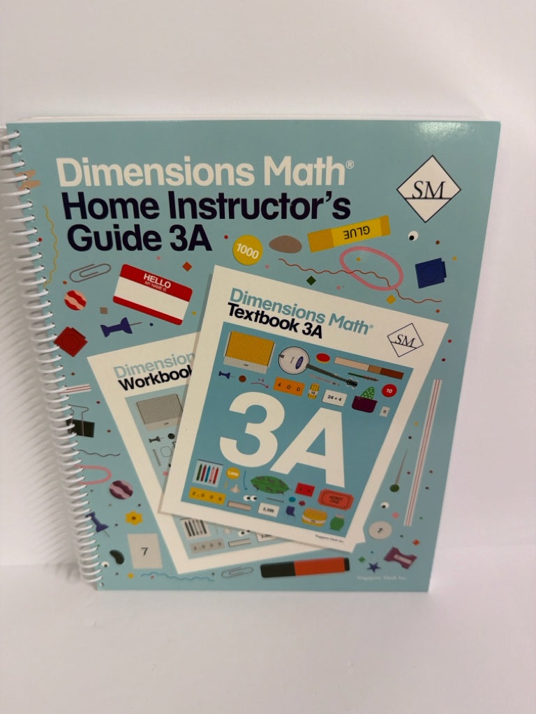 Dimensions Math 3A Singapore Home Instructor's Guide Mathematics Textbooks