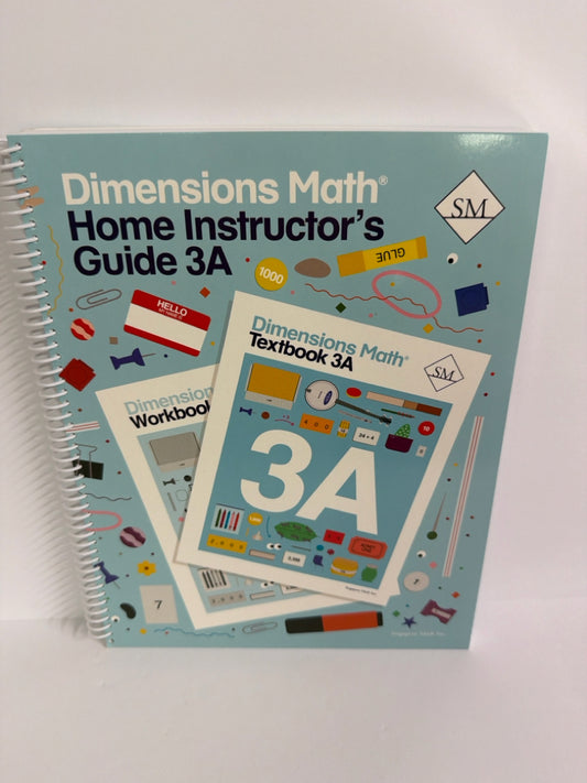 Dimensions Math 3A Singapore Home Instructor's Guide Mathematics Textbooks