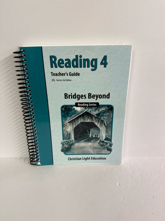 Reading 4 Christian Light Teacher Guide  Pre-Owned 4th Grade Reading Textbooks