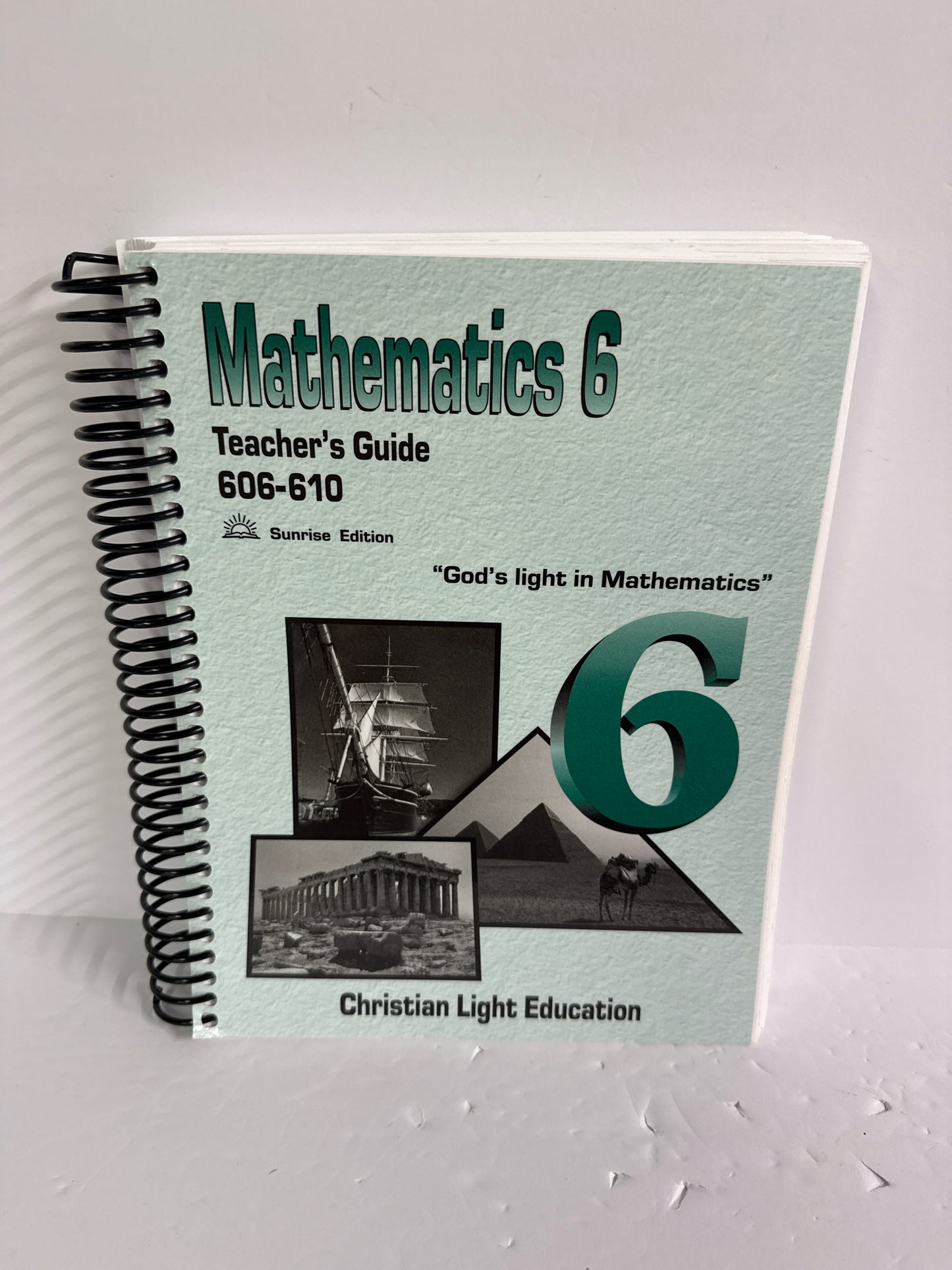 Math 6 Christian Light Teacher Guide  Pre-Owned 6th Grade Mathematics Textbooks