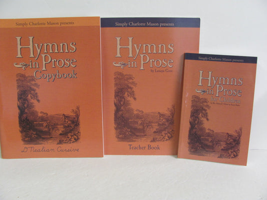 Hymns in Prose Simply Charlotte Mason Set  Pre-Owned Gore Reading Textbooks