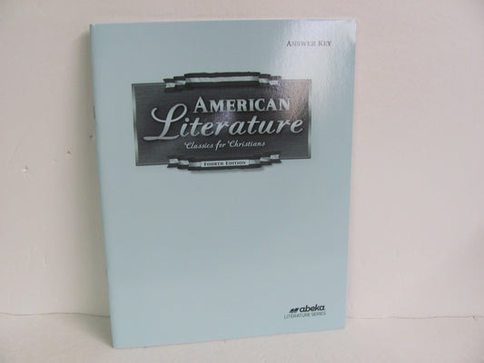 American Literature Abeka Answer Key  Pre-Owned 11th Grade Reading Textbooks