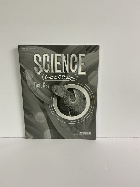 Order & Design Abeka Test Key Pre-Owned 7th Grade Science Textbooks