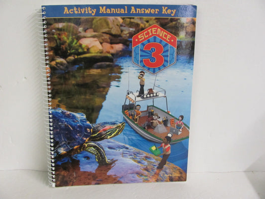 Science 3 BJU Press Activity Key Pre-Owned 3rd Grade Science Textbooks