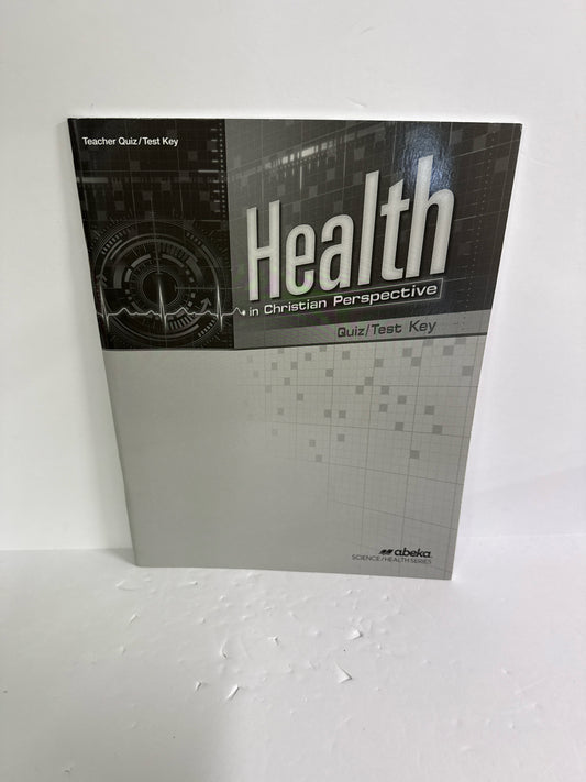 Health Abeka Quiz/Test Key  Pre-Owned High School Science Textbooks