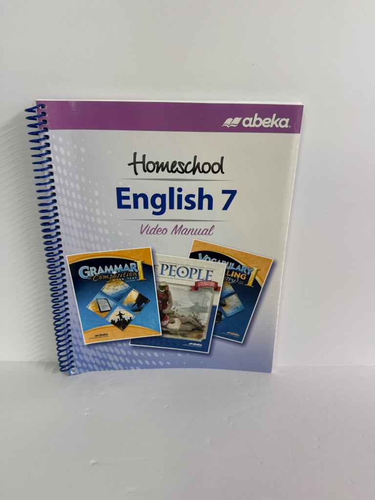 English Abeka Video Manual- Pre-Owned 7th Grade Educator Resources
