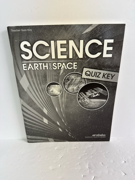 Earth and Space Abeka Quiz Key Pre-Owned 8th Grade Science Textbooks