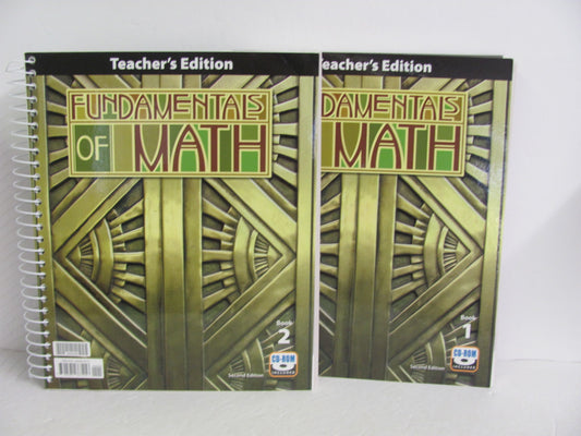 Fundamentals of Math BJU Press Teacher Edition  Pre-Owned Mathematics Textbooks
