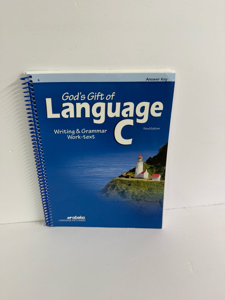 God's Gift of Language C Abeka Answer Key  Pre-Owned Language Textbooks