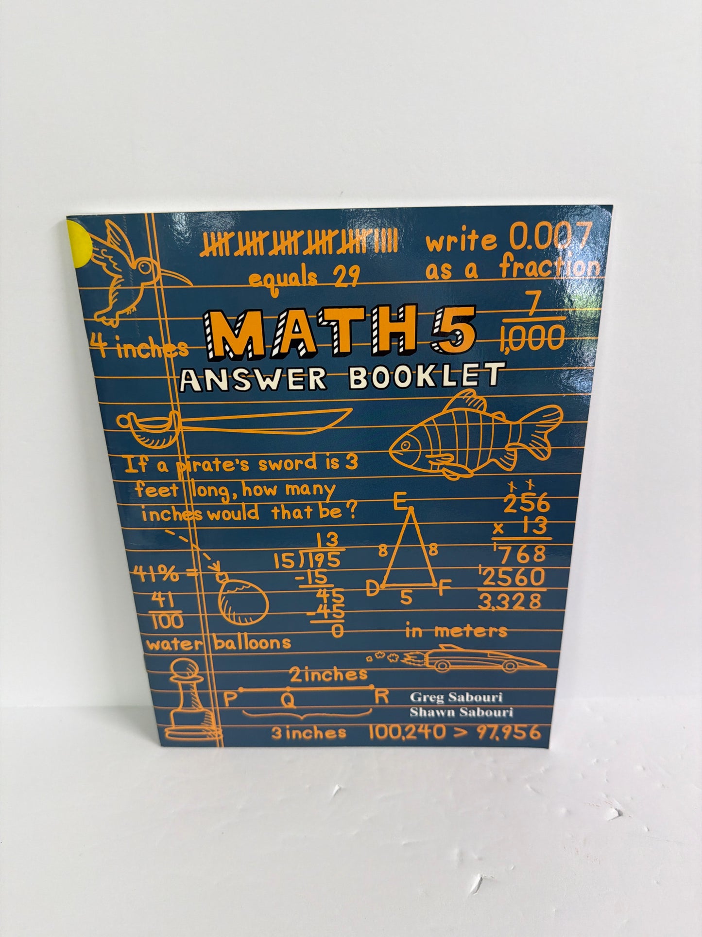 Math 5 Teaching Textbooks Answer Booklet Pre-Owned Mathematics Textbooks
