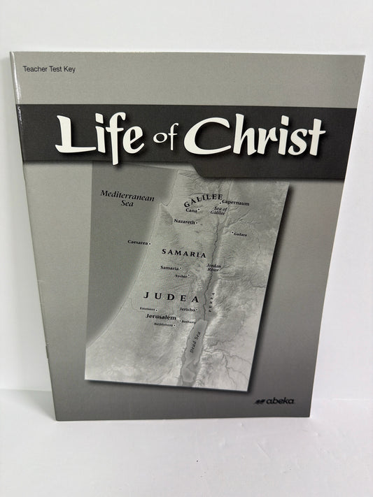 Life of Christ Abeka Test Key Pre-Owned 7th Grade Bible Textbooks