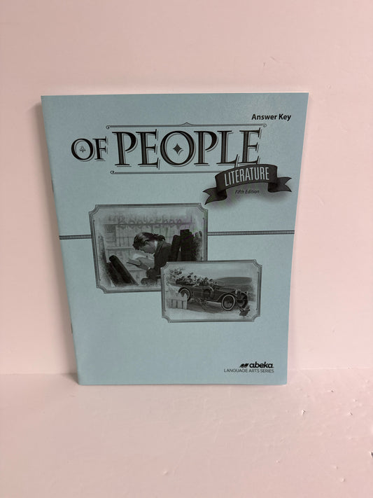Of People Literature Abeka Answer Key  Pre-Owned 7th Grade Literature Textbooks