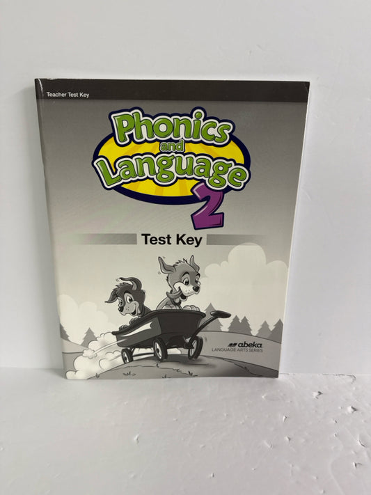 Phonics and Language 2 Abeka Test Key Pre-Owned 2nd Grade Language Textbooks