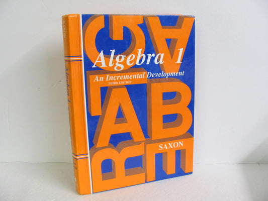 Algebra 1 Saxon Student Book Pre-Owned High School Mathematics Textbooks