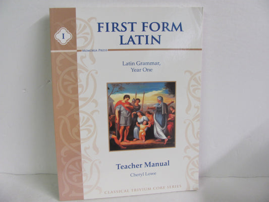 First Form Latin Memoria Press Teacher Manual  Pre-Owned Latin Books