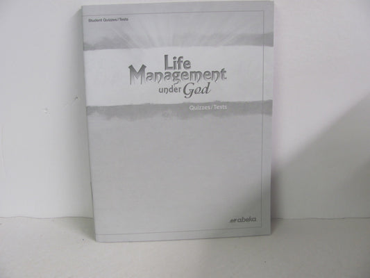 Life Management Under God Abeka Quizzes/Tests  Pre-Owned Bible Textbooks