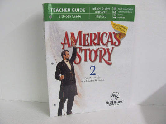 America's Story 2 Master Books Teacher Guide  Pre-Owned History Textbooks