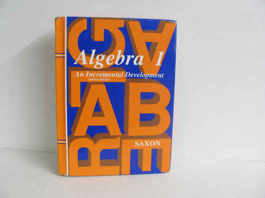 Algebra 1 Saxon Student Book Pre-Owned Saxon High School Mathematics Textbooks