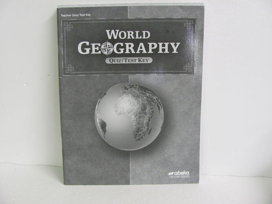 World Geography Abeka Quiz/Test Key  Pre-Owned 9th Grade History Textbooks