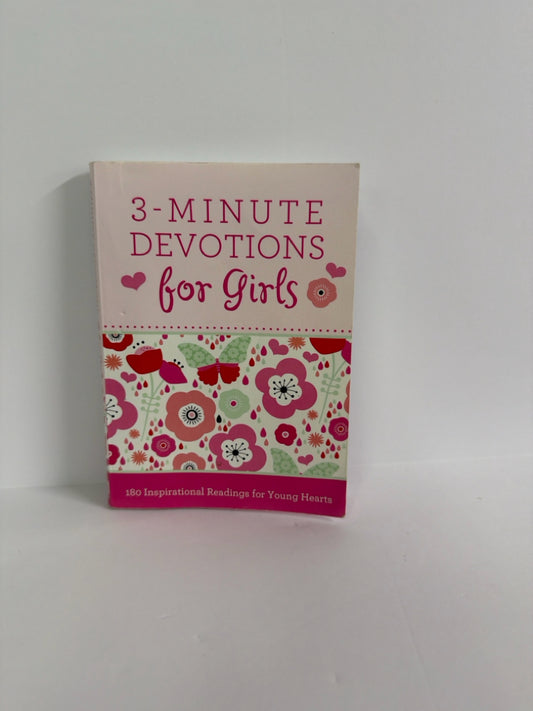 3-Minute Devotions for Girls Barbour Pre-Owned Middle School Bible Textbooks