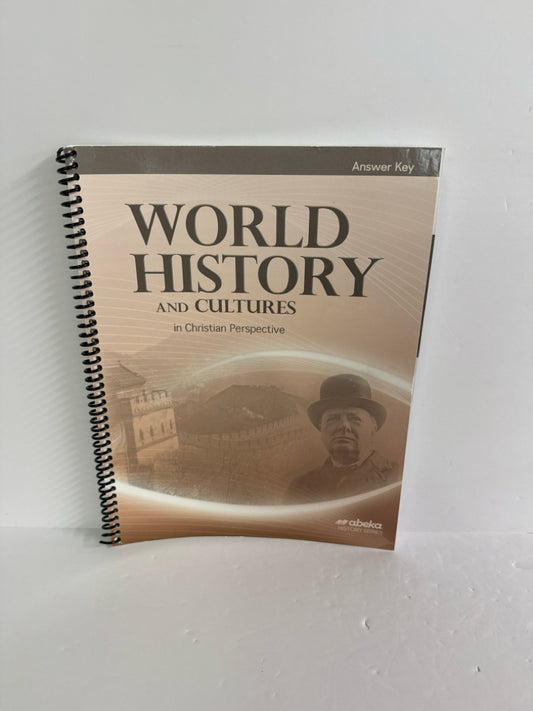 World History and Cultures Abeka Answer Key  Pre-Owned History Textbooks