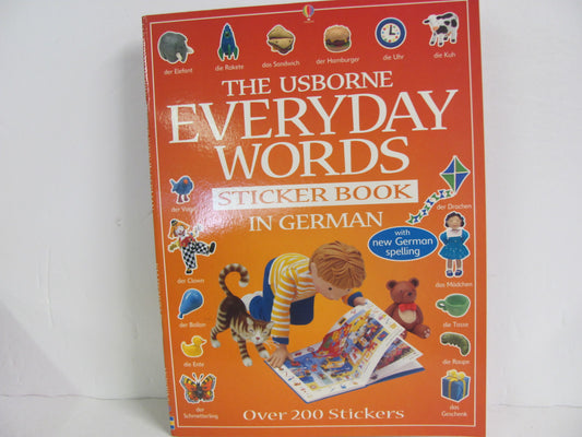 Everyday Words in German Usborne Pre-Owned Elementary Other Languages' Books