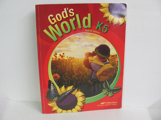 God's World K5 Abeka Student Book Pre-Owned Kindergarten Science Textbooks