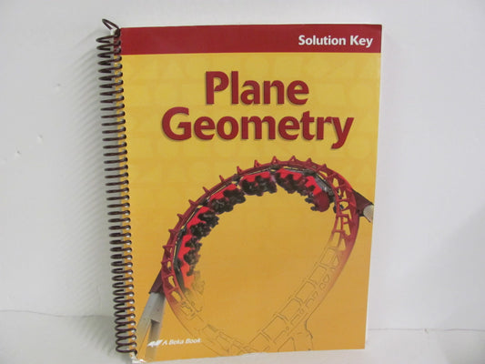Plane Geometry Abeka Solution Key Pre-Owned High School Mathematics Textbooks
