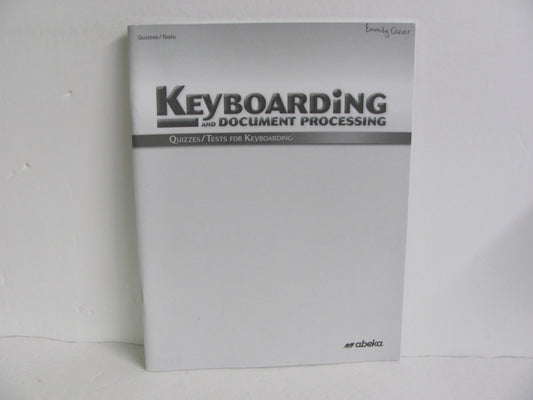 Keyboarding Abeka Quizzes/Tests  Pre-Owned High School Electives (Books)