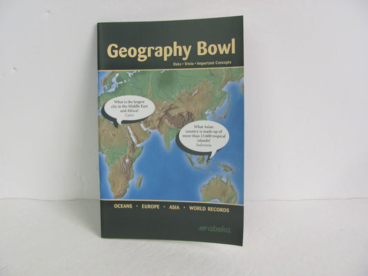 Geography Bowl Abeka Student Book Pre-Owned Elementary History Textbooks