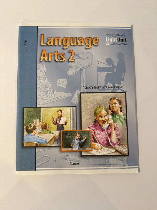 Language Arts 2 CLE Student Book Pre-Owned 2nd Grade Language Textbooks