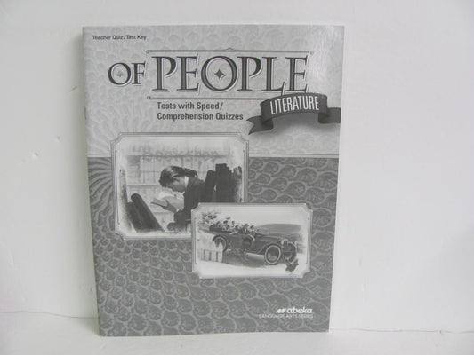 Of People Literature Abeka Quiz/Test Key  Pre-Owned 7th Grade Reading Textbooks