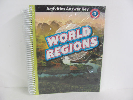 World Regions BJU Press Activity Key Pre-Owned 3rd Grade History Textbooks