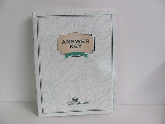 Level 6 Good and the Beautiful Answer Key  Pre-Owned Language Textbooks