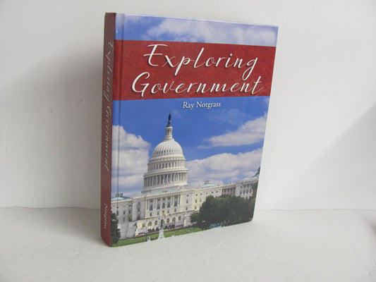 Exploring Government Notgrass Student Book Pre-Owned Notgrass History Textbooks