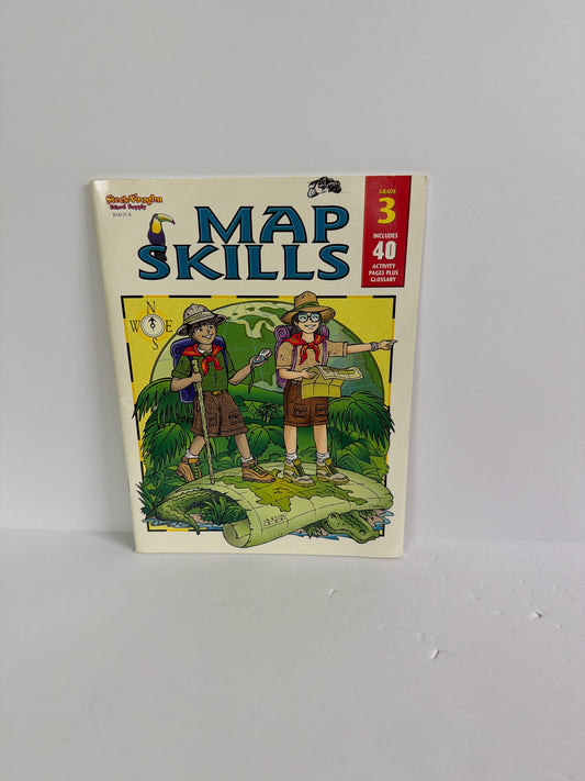 Map Skills Steck-Vaughn Workbook  Pre-Owned Summer Study Books