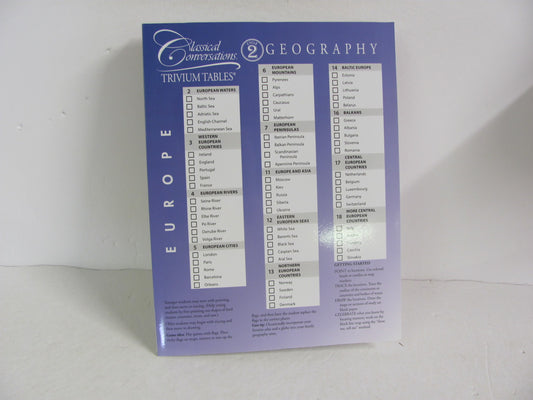 Geography Cycle 2 Classical Conversations Pre-Owned History Textbooks