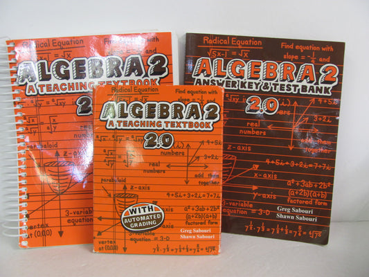 Algebra 2  2.0 Teaching Textbook Set  Pre-Owned Mathematics Textbooks