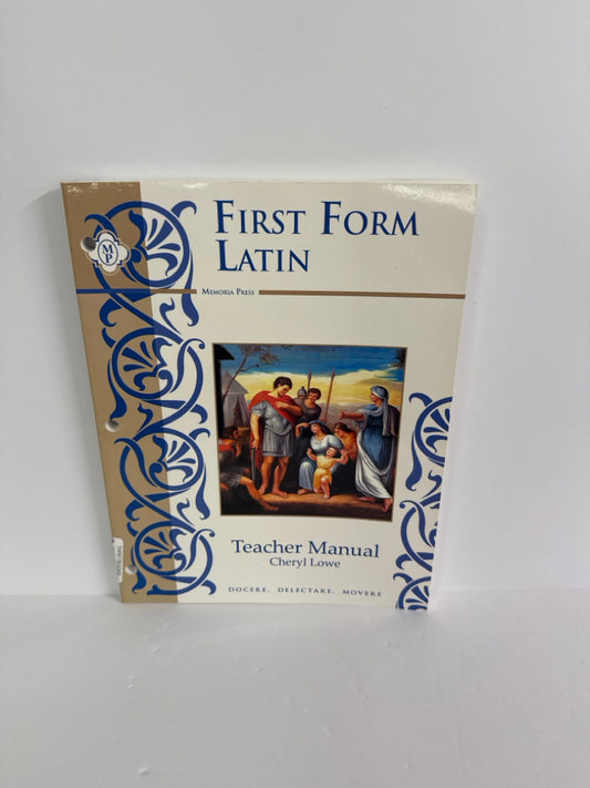 First Form Latin Memoria Press Teacher Manual  Pre-Owned Memoria Press