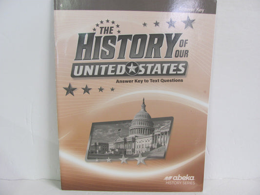 The History of Our United States Abeka Answer Key  Pre-Owned History Textbooks