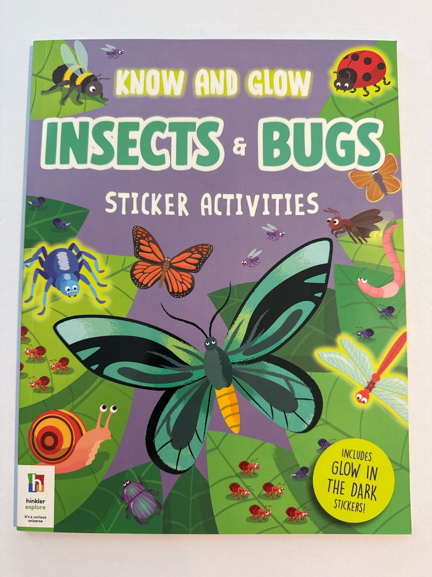 Know and Glow Insects & Bugs Sticke Hinkler Books Animals/Insects Books