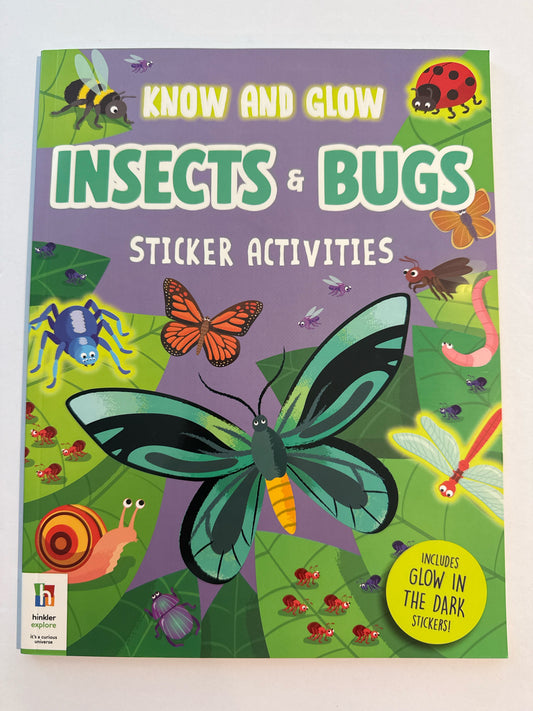 Know and Glow Insects & Bugs Sticke Hinkler Books Animals/Insects Books