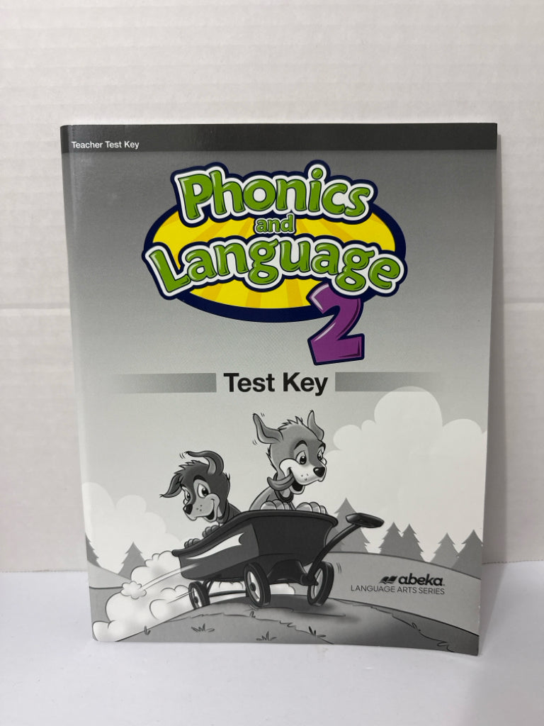 Phonics and Language 2 Abeka Test Key Pre-Owned 2nd Grade Language Textbooks