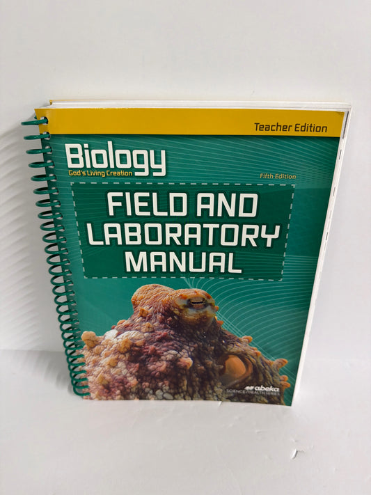 Biology Abeka Teacher Edition  Pre-Owned 10th Grade Science Textbooks