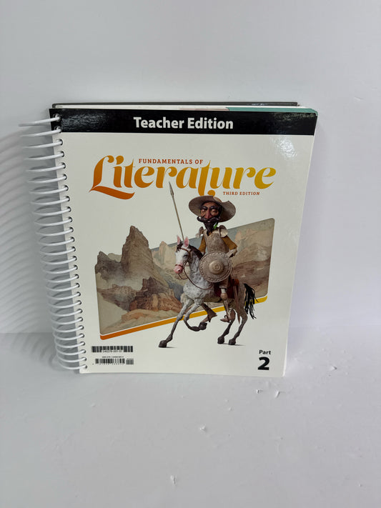 Fundamentals of Literature BJU Press 9th Grade Literature Textbooks