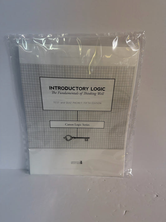 Introductory Logic Canon Press Test and Quiz Packet Pre-Owned Electives Books